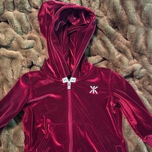 Kids' Velour One Piece Hooded Onsie